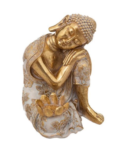 Statuetta Buddha In Resina 23Cm