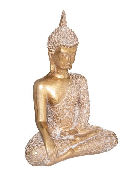 Buddha Seduto Color Oro 32Cm