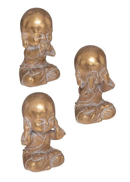 Buddha Della Saggezza Dorato 15Cm