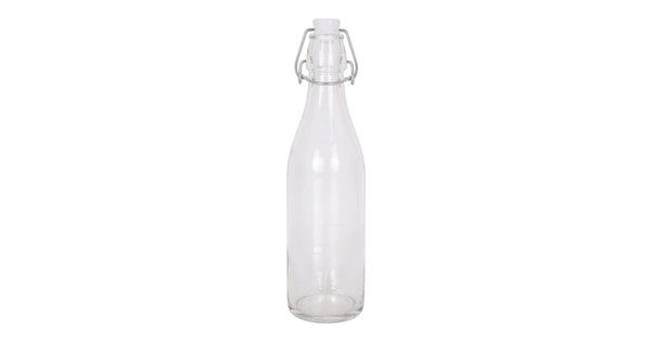 0,5-Liter-Glasflasche mit automatischem Stopfen