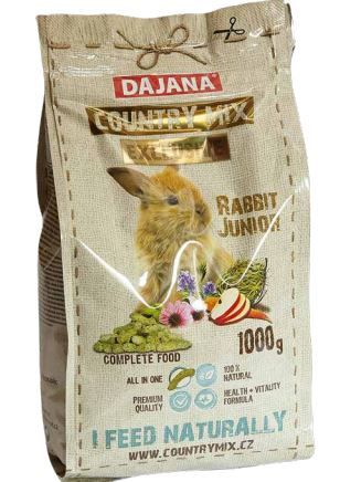 Rabbit junior cibo coniglietti pellet 1 kg.