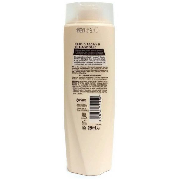 Sunsilk Shampoo Capelli Anti-Rottura Olio Argan e Mandorle 250 mL