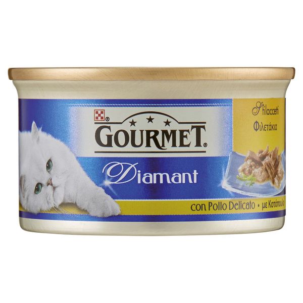 GOURMET DIAMANT Futter Katzenfilets Huhn 85 gr