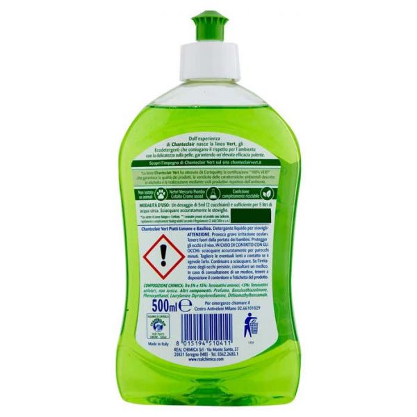 CHANTECLAIR  Vert  Geschirrspülmittel ökologisch Konzentrat ML500