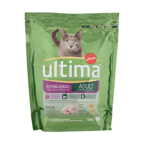 ULTIMA CAT - Pollo Crocantini Adulto Sterilizzato 400gr