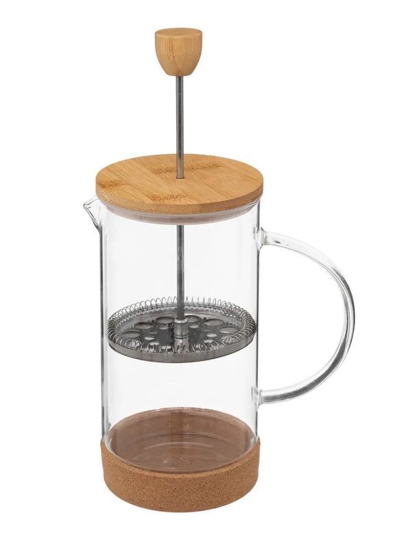 Caffettiera In Vetro E Bamboo 1L