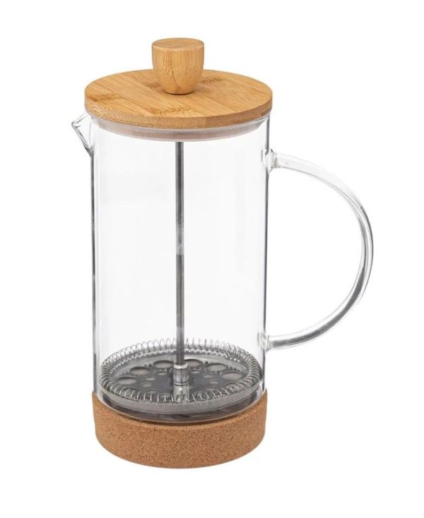 Caffettiera In Vetro E Bamboo 1L