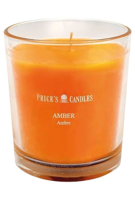 Bicchiere Con Candela Amber 170G
