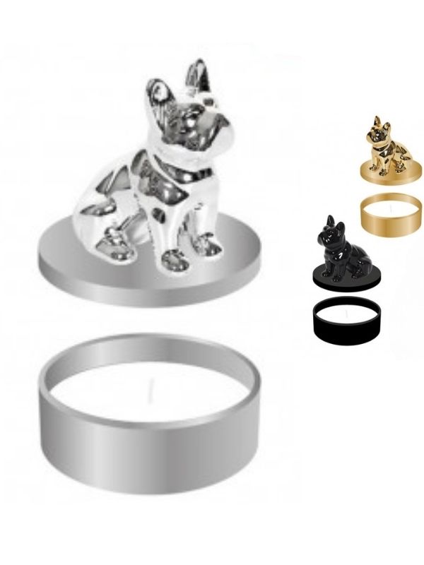 Candela Déco Profumata Bulldog 11X7Cm - Assortito