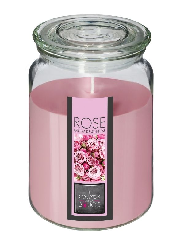 Candela Profumata Con Vaso In Vetro Nina Rosa 510G