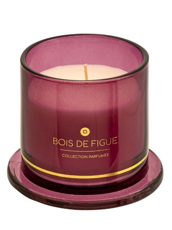 Bougie Parfumée Déco Avec Cloche En Verre Ilea Bois De Figuier 240G