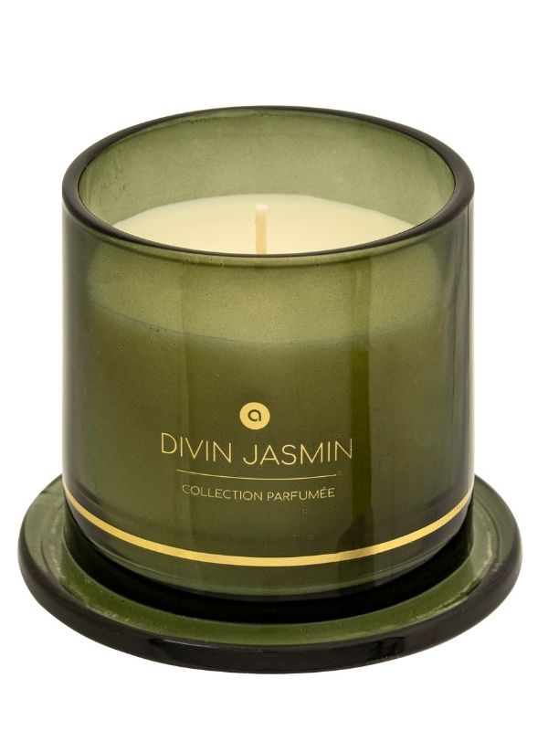 Bougie Parfumée Déco Avec Cloche En Verre Ilea Jasmin 240G