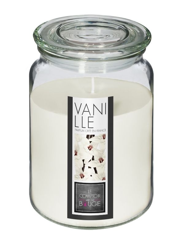 Bougie Parfumée Avec Pot En Verre Nina Vanille 510G