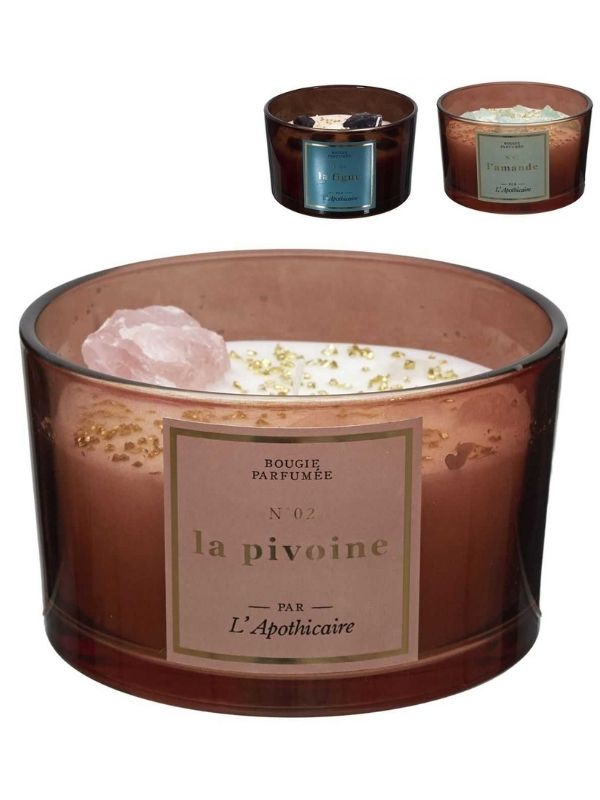  Bougie Parfumée Stone Chic 8Cm - Assorti