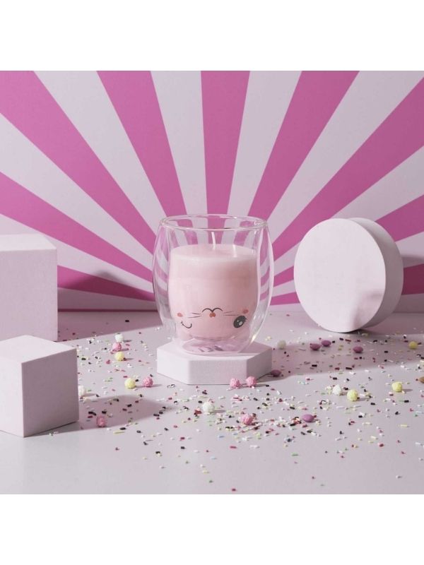 Bougie Parfumée Kawaii Verre À Double Paroi 9.5Cm - Assortis