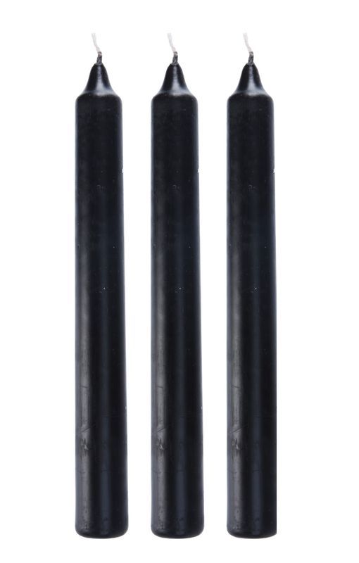 Deco Halloween 3 Candele Nere Sanguinanti 19Cm