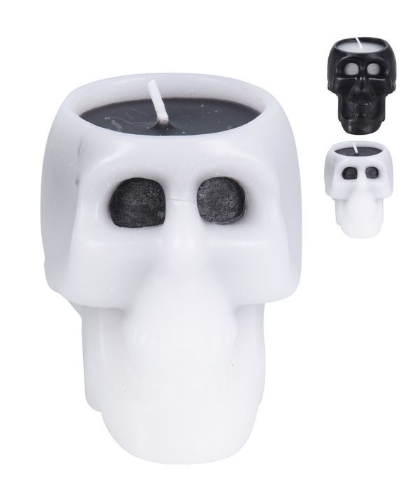 Deco Halloween Candela Teschio 9X7Cm - Assortito
