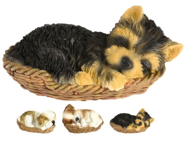 Chien En Résine 17X11X9Cm - Déco Jardin