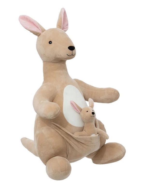 Canguro Di Peluche Per Bambini 63Cm