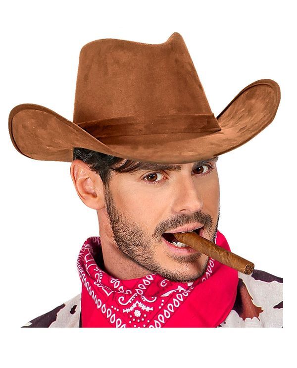 Cappello Di Carnevale Cowboy Marrone