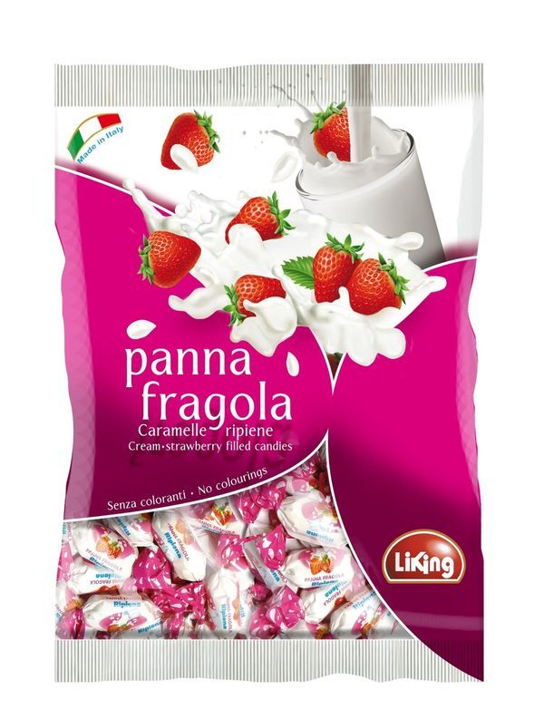 LIKING Caramelle Panna E Fragola 200G