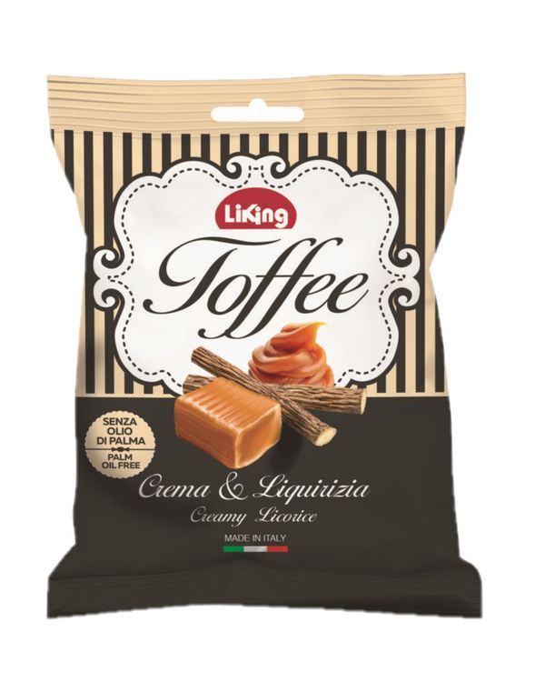 LIKING Bonbons Toffee Crème Et Réglisse 200G