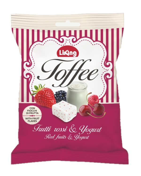 LIKING Bonbons Toffee Fruits Rouges Et Yaourt  200G