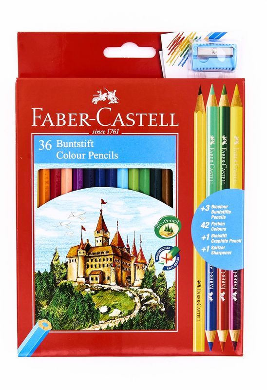 FABER 36 Crayons De Couleur 