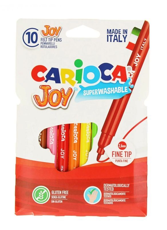 CARIOCA Joy 10 Pennarelli Colore Intenso Lavabili