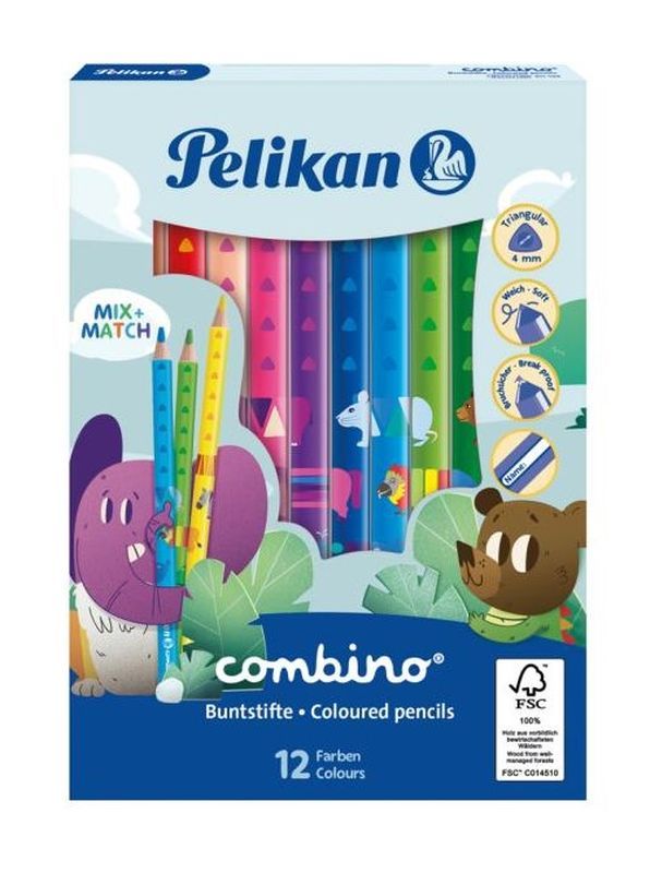 PELIKAN Matite Colorate 12 Pezzi 