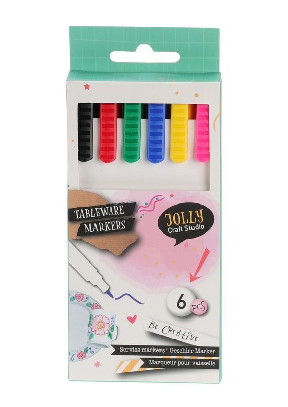  Set De Bricolage Marqueurs En Céramique 6 Pièces 