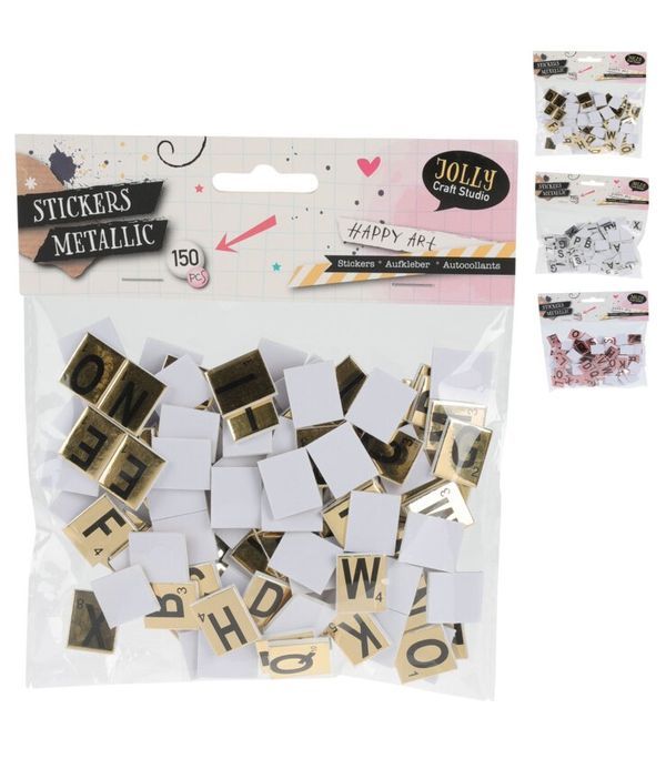  Hobby Set Lettere Adesive 150 Pezzi 