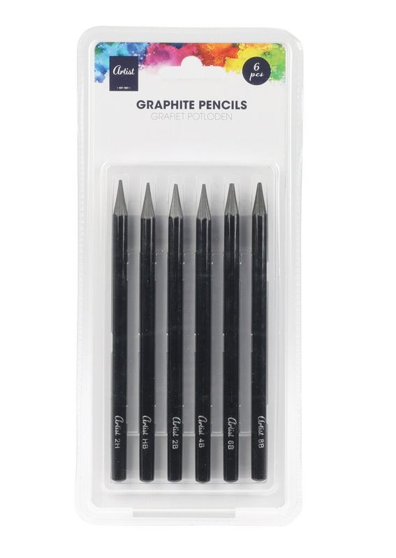  Matite In Grafite 6 Pezzi 
