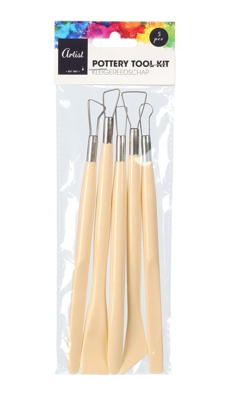  Set De Bricolage Outils Pour Le Travail De L'Argile 5 Pièces 