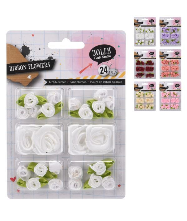  Set De Bricolage Fleurs 24 Pièces - Assortis