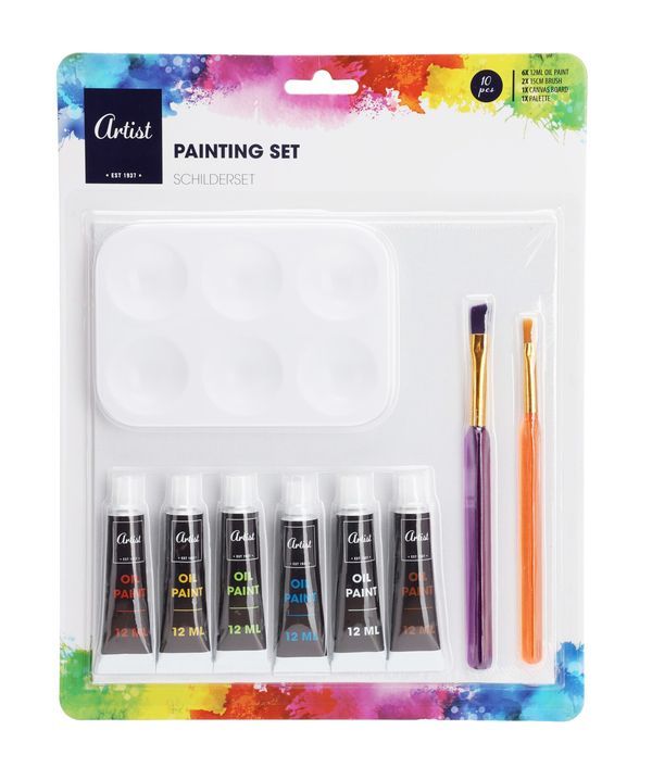  Set Colori Olio 10 Pezzi 