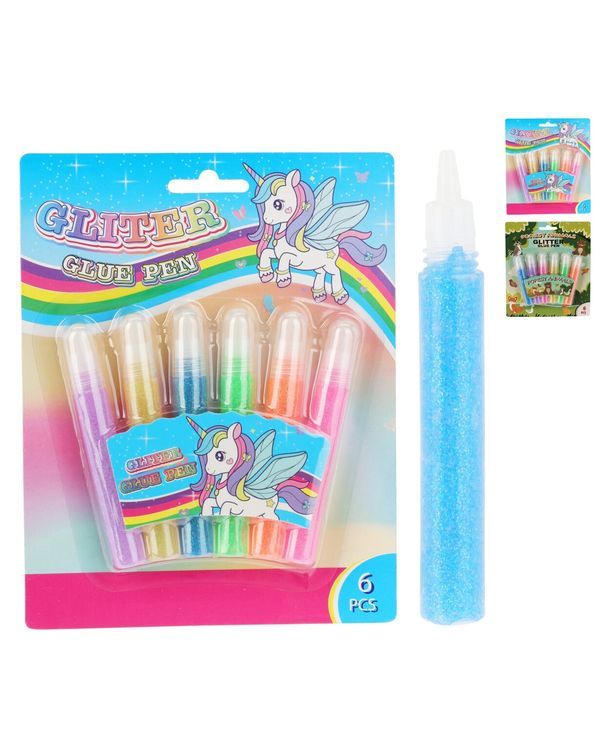  Hobby Set Penne Glitter 6 Pezzi 