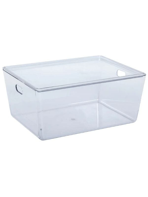 Organizer In Plastica Selena Con Coperchio 35X26X15Cm