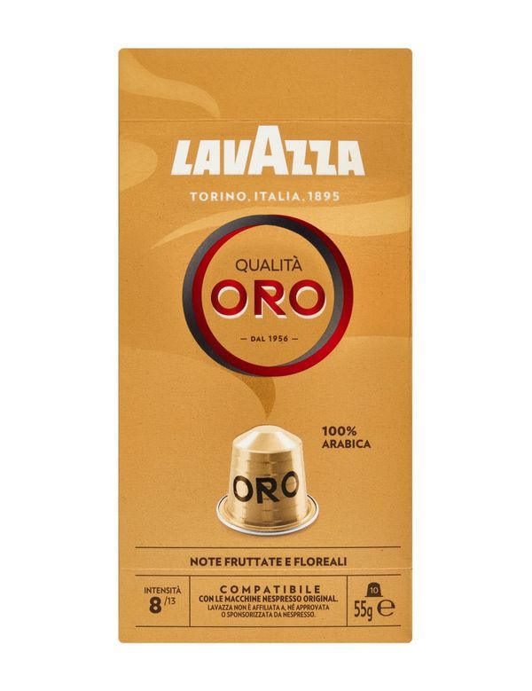 LAVAZZA 10 Capsules De Café Qualité Or Compatible Nespresso 55G