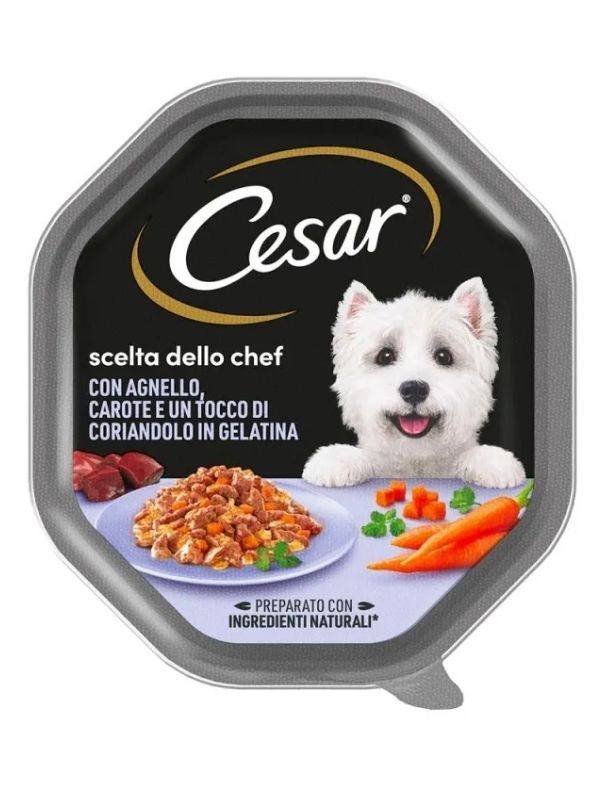 CESAR Leckerbissen In Sauce Lammfleisch, Karotten Und Koriander 150G