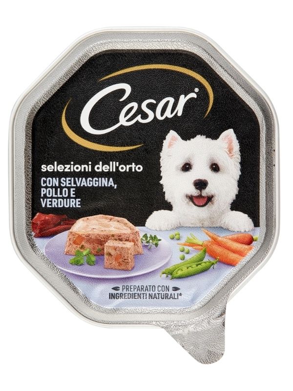 CESAR Pâté En Gelée Gibier, Poulet Et Légumes 150G