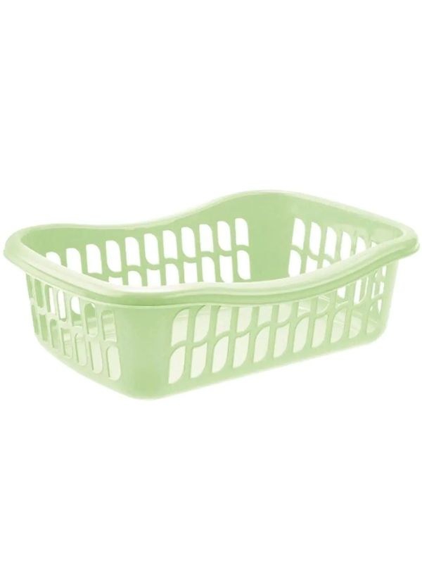 Cestino Multiuso In Plastica Verde 28X20X9.5Cm
