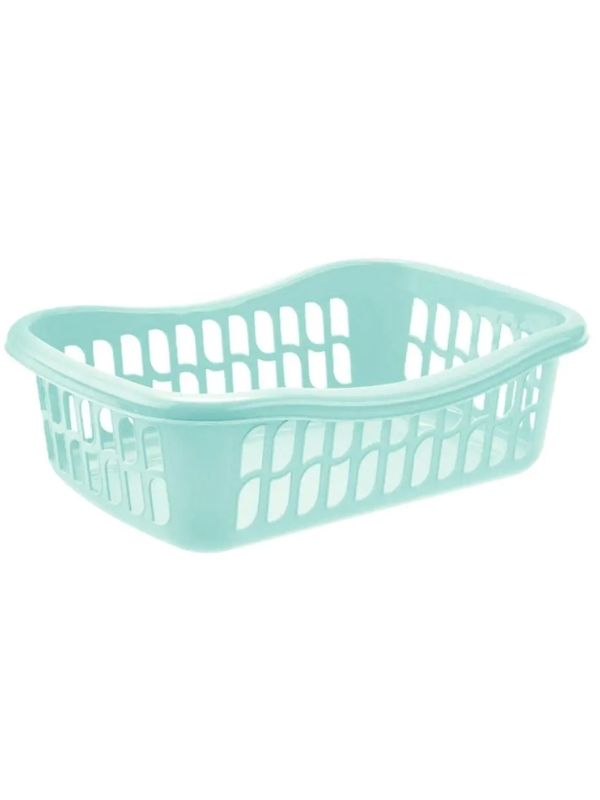Cestino Multiuso In Plastica Azzurro 23X16X8Cm