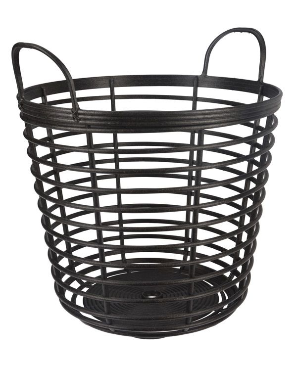 Déco Maison Eco Anthracite Panier 37X40Cm 