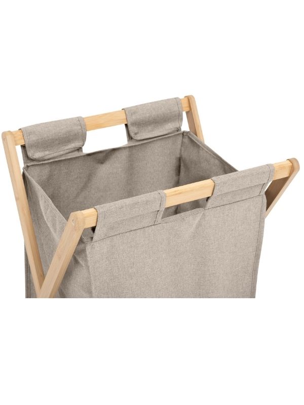 Cesto Per Biancheria Tidy Box Pieghevole Grigio 46X40X66Cm