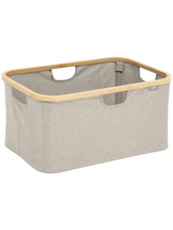 Cesto Per Biancheria Tidy Box Pieghevole Grigio 57X37X27Cm
