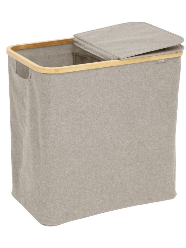 Cesto Per Biancheria Tidy Box Pieghevole Grigio 53X33X54Cm