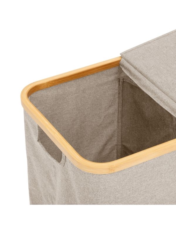 Cesto Per Biancheria Tidy Box Pieghevole Grigio 53X33X54Cm