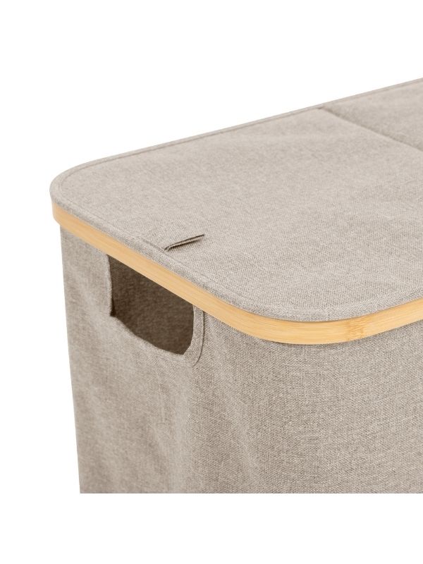 Cesto Per Biancheria Tidy Box Pieghevole Grigio 53X33X54Cm