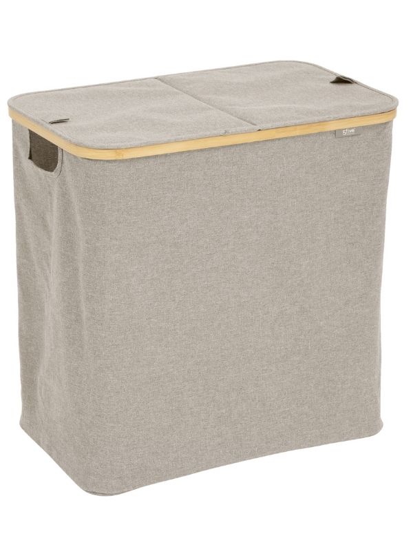 Cesto Per Biancheria Tidy Box Pieghevole Grigio 53X33X54Cm